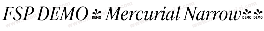 FSP DEMO - Mercurial Narrow字体转换